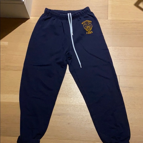 Comfy navy sweatpants with mascot logo! - Picture 1 of 5